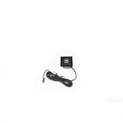 USB Doppelsteckdose 12 V max 1x2,1A, 2x 1,05A 1,8 m Zuleitung schwarz