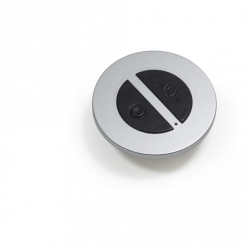Funkfernbedienung / Wandschalter (2 Button) silber/schwarze Tasten, für Emotion Driver, silber