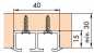 Preview: Doppellaufschiene zum Schrauben L: 2500 mm