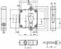 Preview: Drehstangenschloss PZ, Dornmaß 40 mm