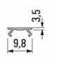 Preview: Nutabdeckung, L: 4000 mm