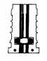 Preview: Gewindestopfen Typ VL Vierkant 25 x 25 mm