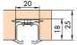 Preview: Einfachlaufschiene mit Drehriegel L: 3500 mm