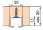 Preview: Einfachlaufschiene zum Schrauben L: 3500 mm