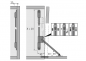 Preview: Klappenhalter Klassik D mit Lager LS 3280 D, 365 - 404 mm