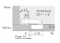 Preview: Perfekt 5737 W90, 95°, T 42, einliegend