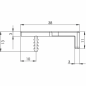 Preview: MB-Griffleiste TRIM, Aluminium chrom, L= 795mm, B=38 mm, H=13 mm