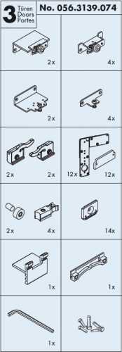 Garnitur EKU Frontal 25 GR 40/22 3-türig