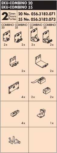 Garnitur EKU Combino 20 H FS, 2 Türen
