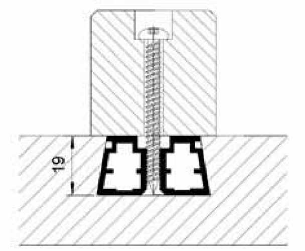 Gratleiste 1850 mm für Holzleiste