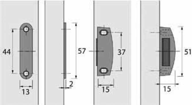 Haftmagnetschnäpper LM 5402 vergoldet