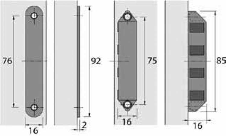 Haftmagnetschnäpper LM 5103 vernickelt