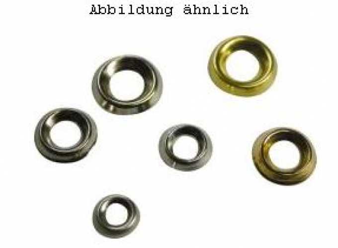 Unterlegrosetten, Messing vernickelt, für M4 mm, VPE 50