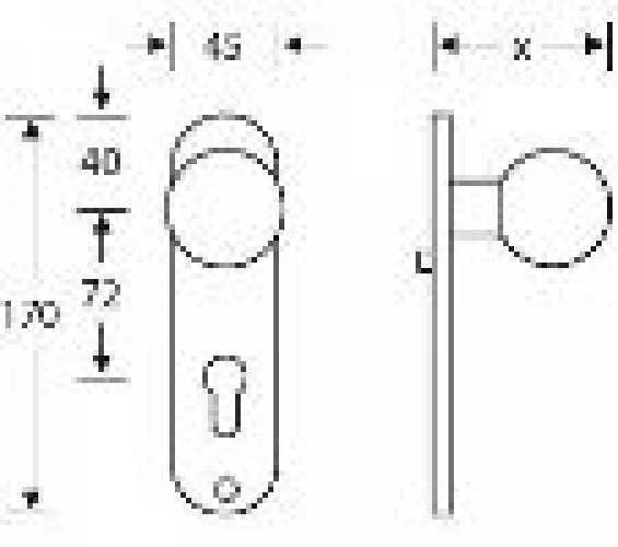 ZT-Knopf-Kurzschild Modell 1923 PZ, Edelstahl