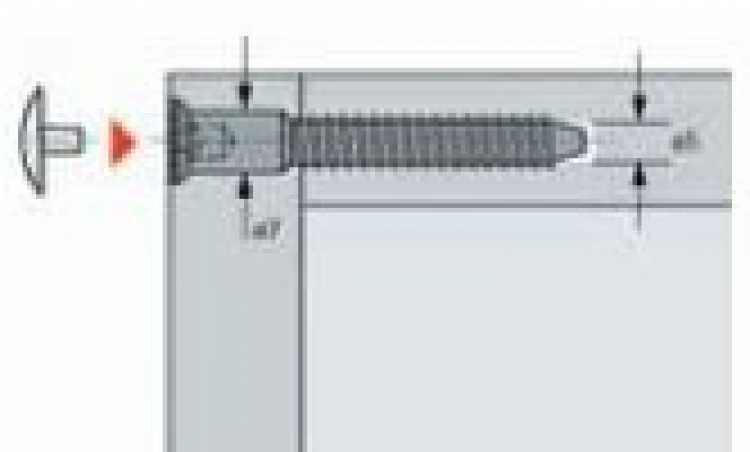 Einteilverbinder Direkta 2, 6,3 x 50 mm, VPE 100