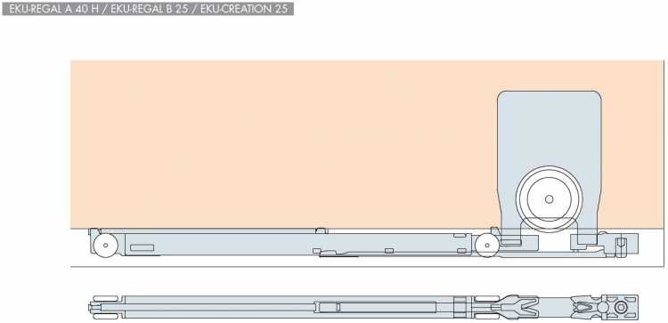 EKU Regal/Creation Dämpfung 040.3147.071 bis 15 kg