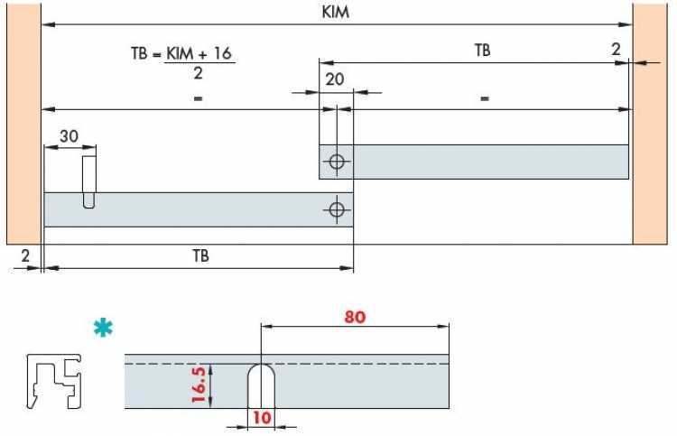 Beschlag-Garnitur EKU Clipo 26 GR Inslide