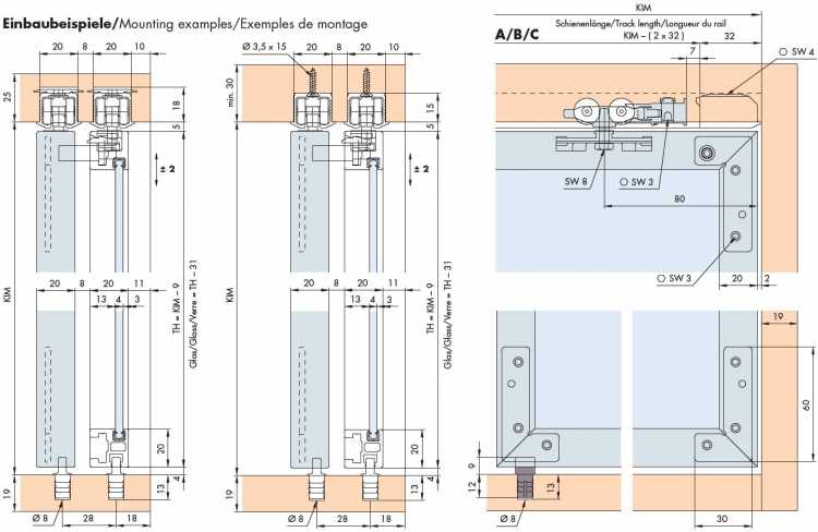 Beschlag-Garnitur EKU Clipo 26 GR Inslide