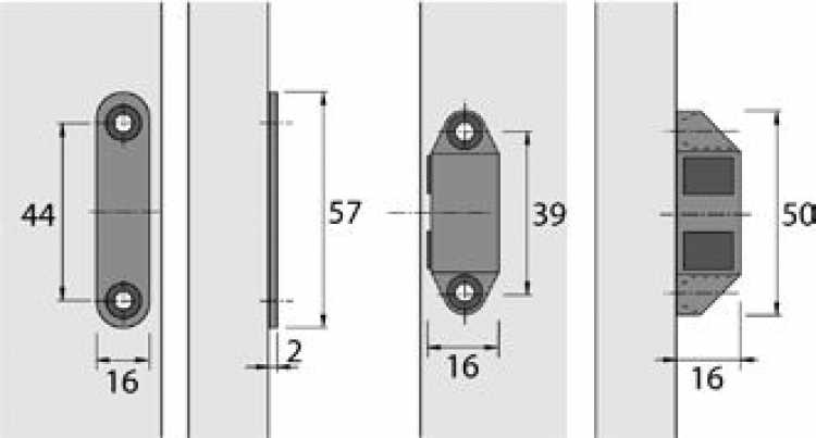 Haftmagnetschnäpper LM 5103 verchromt