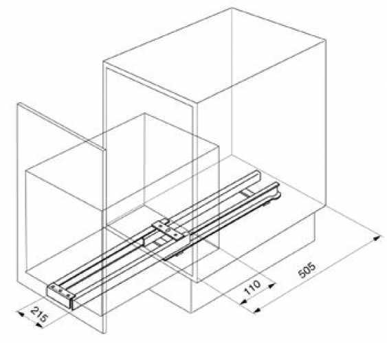 Peka-Einfachauszug für Unterschrank