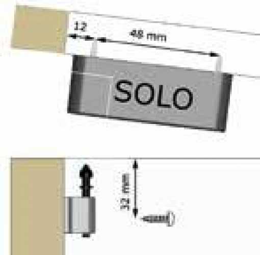 SOLO elektronisches Möbelschloss-Set