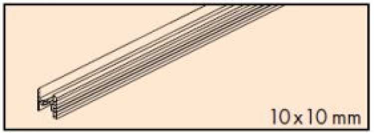 Führungsschiene zum Kleben L: 2500 mm