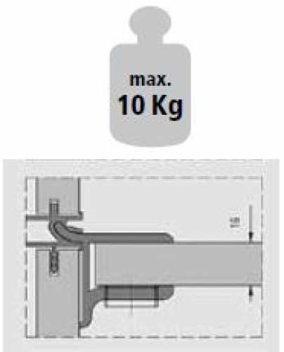 Holzbodenträger 16 mm bis 10 kg