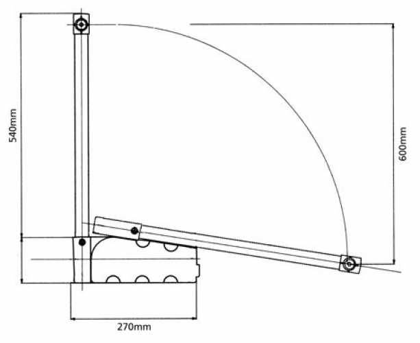 Distanzstück 20 mm für Kleiderlift Tandem 10