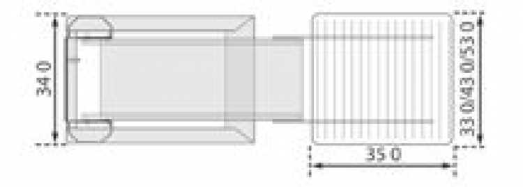 Unilift für Schrankbreite 400 mm