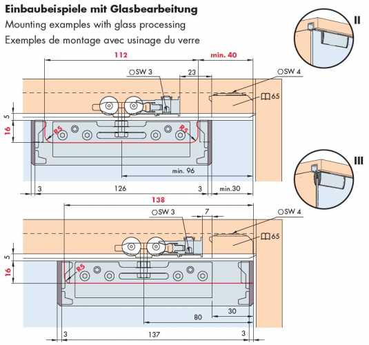 Endkappen-Set zu Clip-Blende