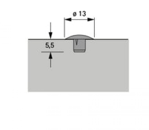 Abdeckkappe weiß für Bohr-Ø 5 mm, VPE 100