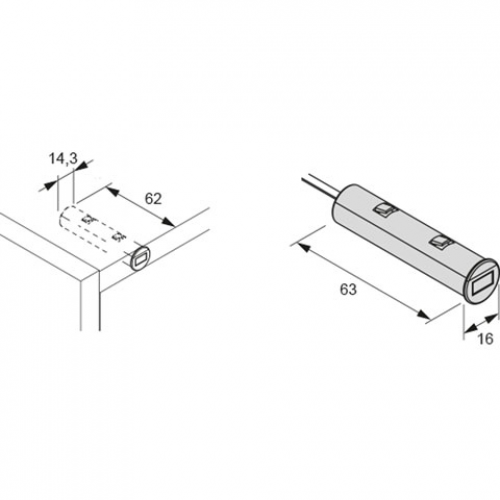 IR Sensor / Türkontakt für All-in-One Emotion Driver