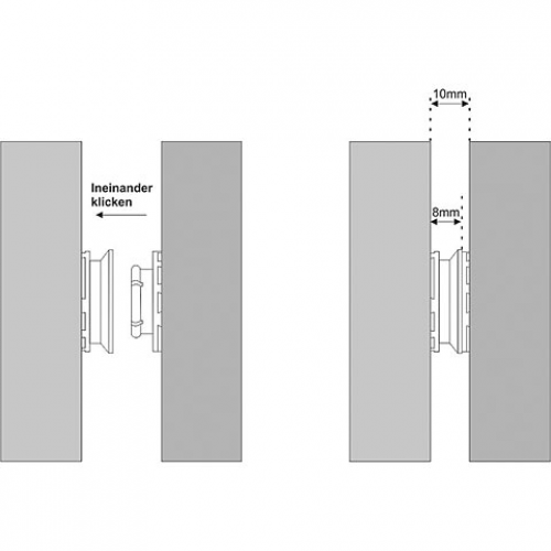 Plattenverbinder Discus F