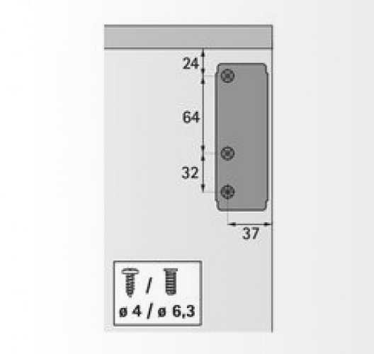 Hochklappbeschlag Lift, 90°, 4,6 kg