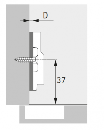 Paralleladapter für Kreuzmontageplatten 9000, D: 3,0 mm