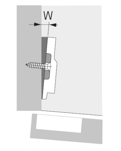 Winkeladapter 5° für Kreuzmontageplatte 9000