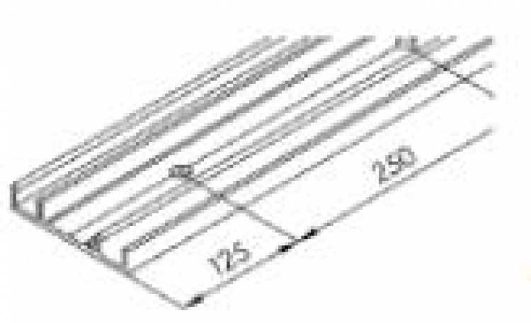 Montageschiene zu Einfachführungsschiene 3500mm