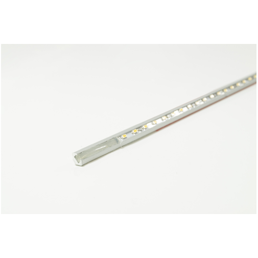 LED Micro Line 45°, 1200mm, 12V, 10W, NW, alu, 2x Anschlussltg. 3m,  silber/sw, Mini