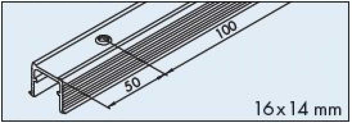 Einfachführungsschiene gelocht L: 2500mm