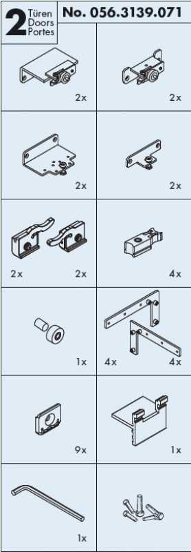 Garnitur EKU Frontal 25 GR 20/20 2-türig