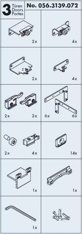 Garnitur EKU Frontal 25 GR 20/20 3-türig