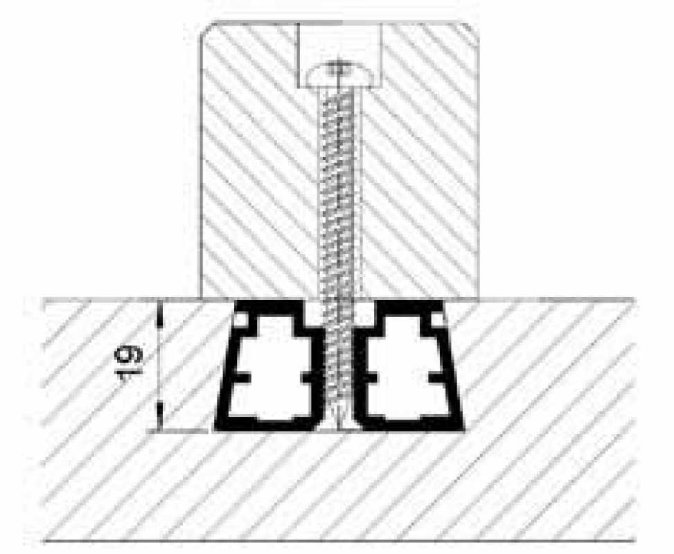 Gratleiste 1850 mm für Holzleiste