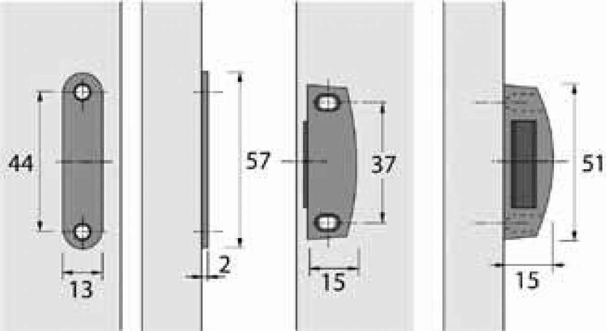 Haftmagnetschnäpper LM 5402 vernickelt