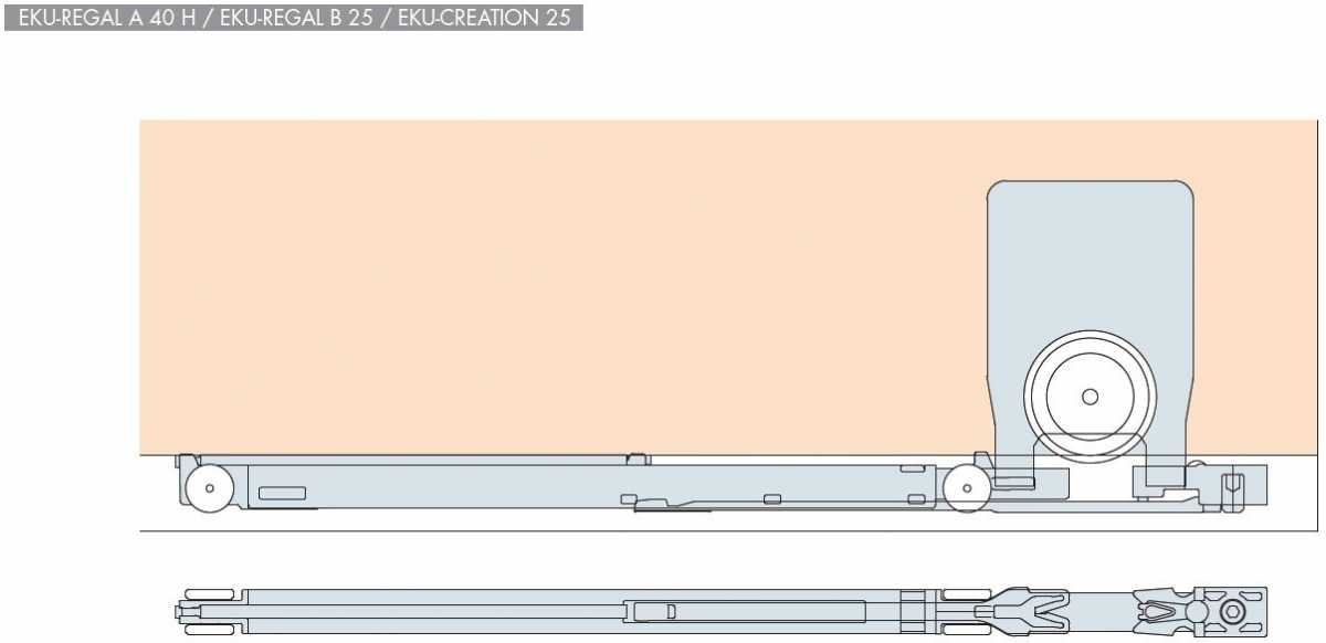 EKU Regal/Creation Dämpfung 040.3147.072 bis 25 kg