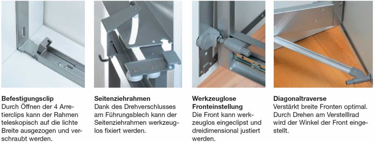 Peka-Drehauszug MAGIC CORNER Standard, 900 mm rechts