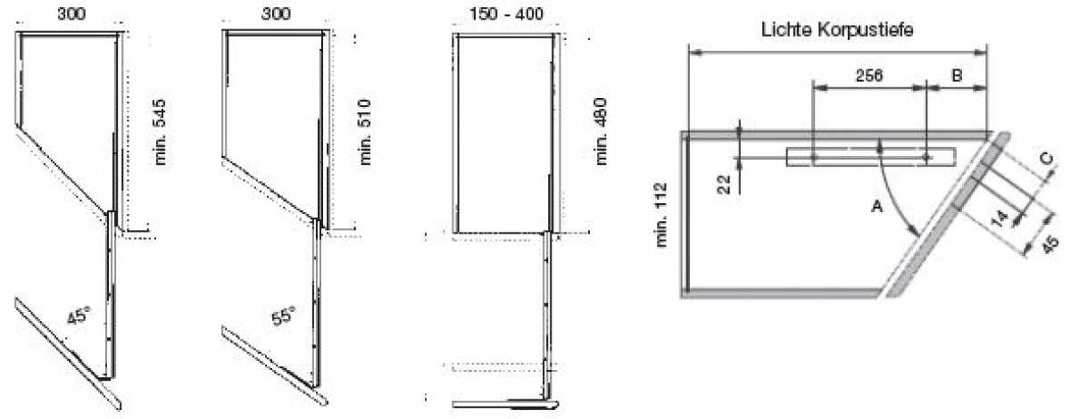 Peka-Seitenwandauszug SLIM 680, H: 670 mm