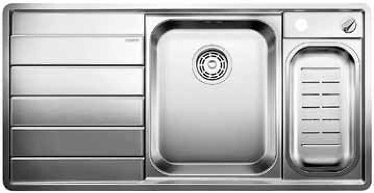 Einbauspüle BlancoAxis II 6 S-IF, 1000 x 510 mm, links