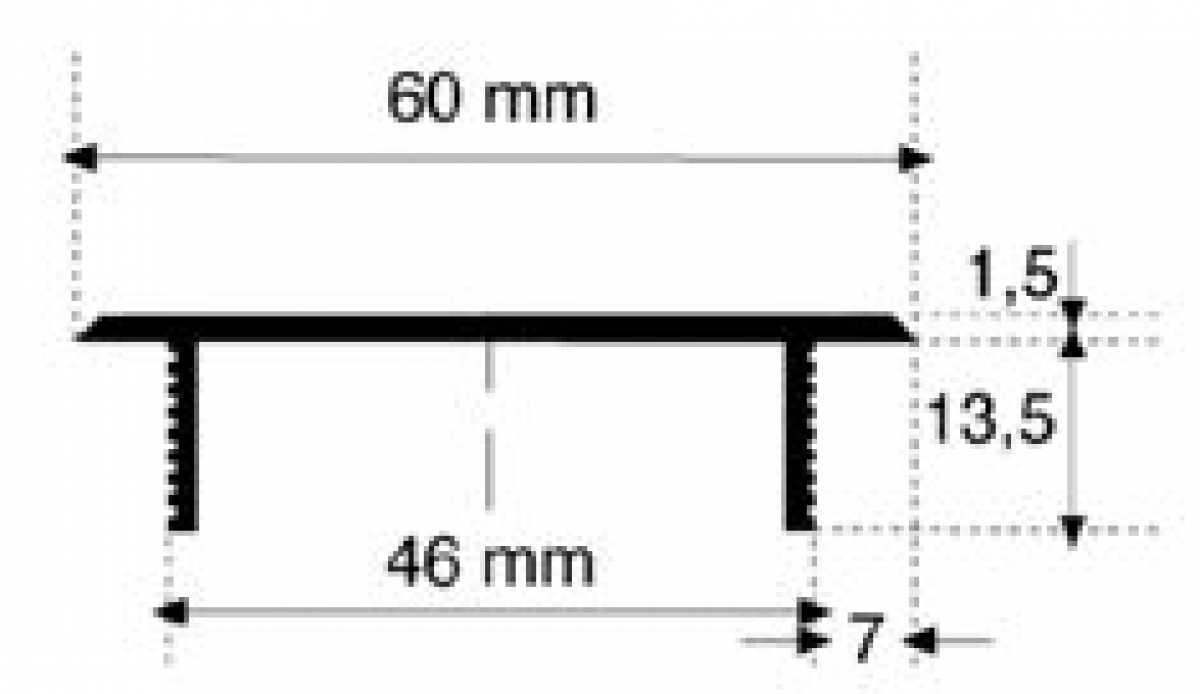 Lüftungsgitter Aluminium, 600 x 60 mm, LM Alu C4