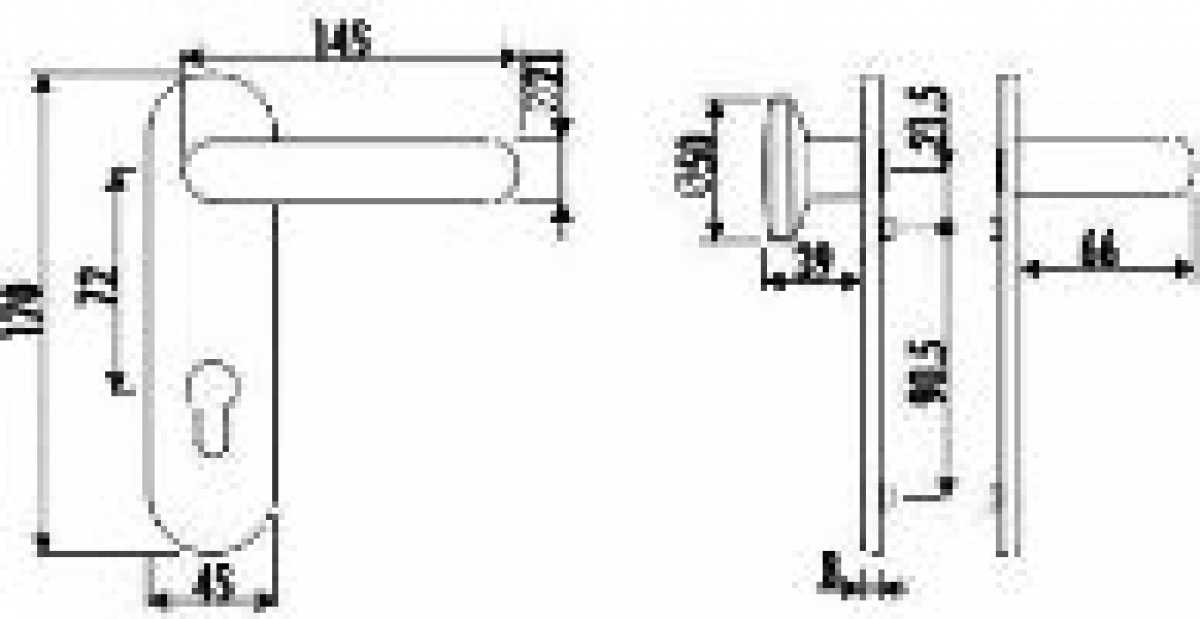 FS-Kurzschild-Wechselgarnitur Modell "AHK 1414" PZ, Nylon schwarz