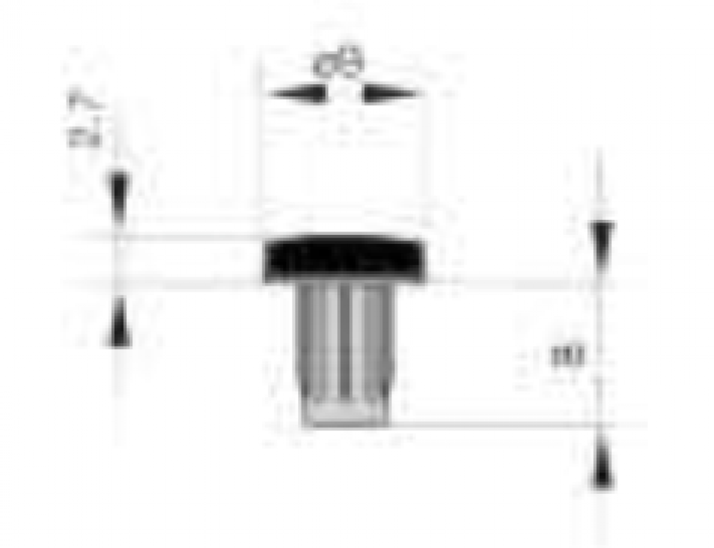 Türanschlagpuffer 2-K, transparent, 5 mm, VPE 10